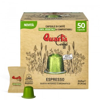Quarta Caffè 100% vegetable&compostable capsules 50pcs