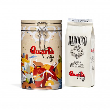 Quarta Caffè Barattolo con miscela BAROCCO - macinato 250g