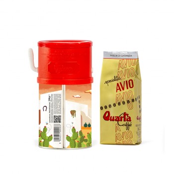 Quarta Caffè Dispenser with AVIO ORO blend - ground 250g